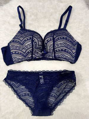 Sajiero Spirit Padded Bra and Panty Set - My Store