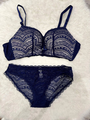 Sajiero Spirit Padded Bra and Panty Set - My Store