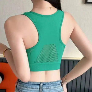 Sajiero Sylas Zipper Pushup Sports Bra - My Store