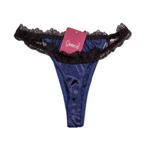 Sajiero Thong Satin Silk Panty - My Store