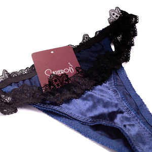 Sajiero Thong Satin Silk Panty - My Store