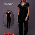 Sajiero Two Hearts 100% Silk Pajama Suit - My Store
