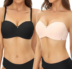 Sajiero Two-way Strapless Removable Shoulder Strap Bra - My Store