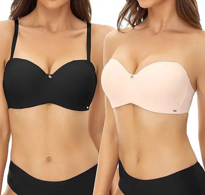 Sajiero Two-way Strapless Removable Shoulder Strap Bra - My Store