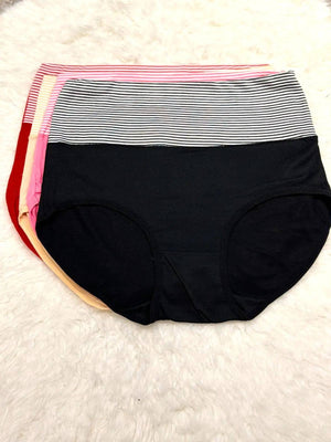 Sajiero Wasit Rib Brief Cotton Panty - My Store