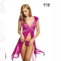 Sajiero Wickter Sheer Mesh & Lace Babydoll - My Store