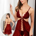 Sajiero Zee Front Buckle Open Transparent Lingerie - My Store