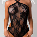 Sajiero Zeus One Piece Embroidered Transparent Bodysuit - My Store