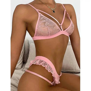 Sajiero Zick Bikini Style Embroidered Lingerie set - My Store