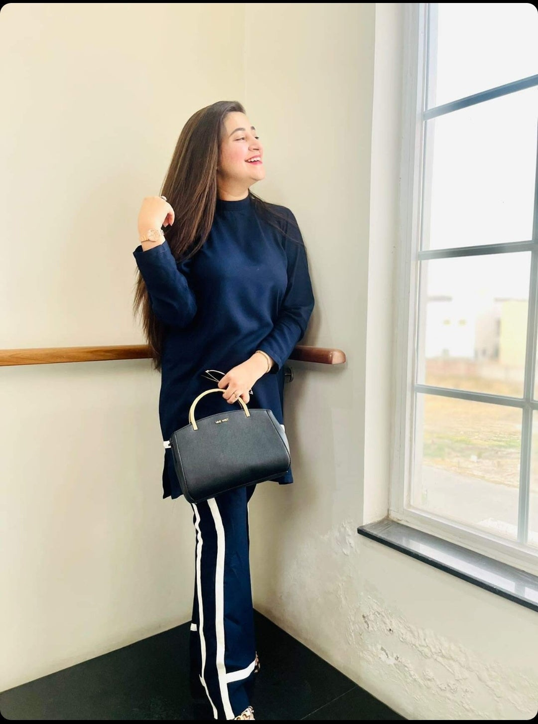 Manahils Stitched Co Ords Blue Co-Ord Set