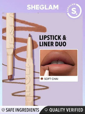 Sheglam Glam 101 Lipstick And Lip Liner Duo - Soft Chai - My Store