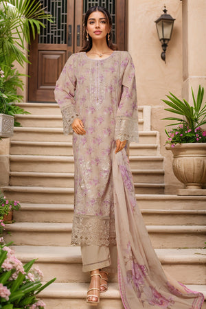 Signature By Sada Bahar Stitched 3 Piece Festive Emb Lawn Vol-02 Collection'2025-PD-199-SKIN