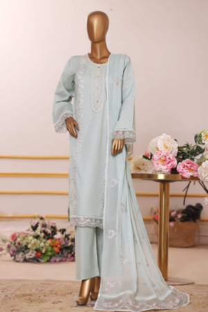 Khombi Stitched 3 Piece Casual Pret Cotton Collection'2025-Swarovski-OW-02 DSG