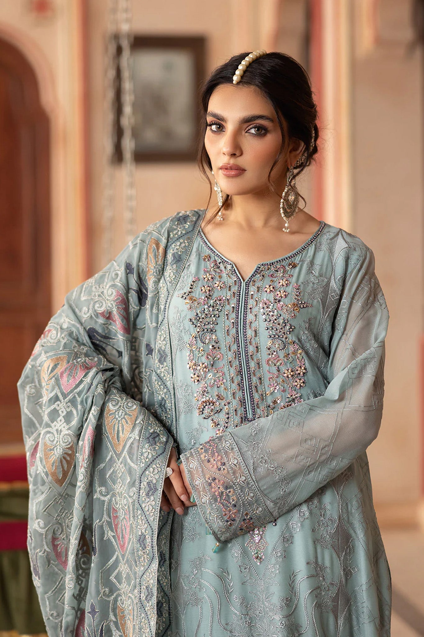 Dastan by Ramsha Unstitched 3 Piece Formals Vol-03 Collection'2025-T-302