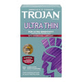 Trojan - Condom Ultra Thin For Ultra Sensitivity With Spermicidal - 12Ct - My Store
