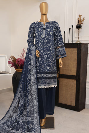 Hues Gold by Hz Stitched 3 Piece Festive Eid Edit Lawn Collection'2025-SSP-3P-020