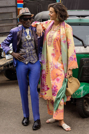 La Dolce Hemline By Mushq Unstitched 3 Piece Summer Collection-HML-08-B-Piera