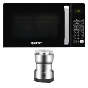 Orient Donut 23D Solo Black - 23 Litres + Premium Coffee and Masala Grinder - Snapcart.pk