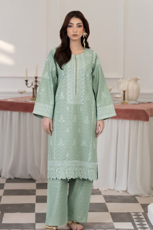 Flutterby Stitched 2 Piece Cotton Satin Winter Collection'2025-Ember - gr