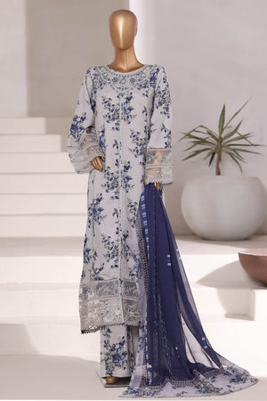 Sada Bahar Stitched 3 Piece Festive Emb Viscose Collection'2025-VCK-548-Grey