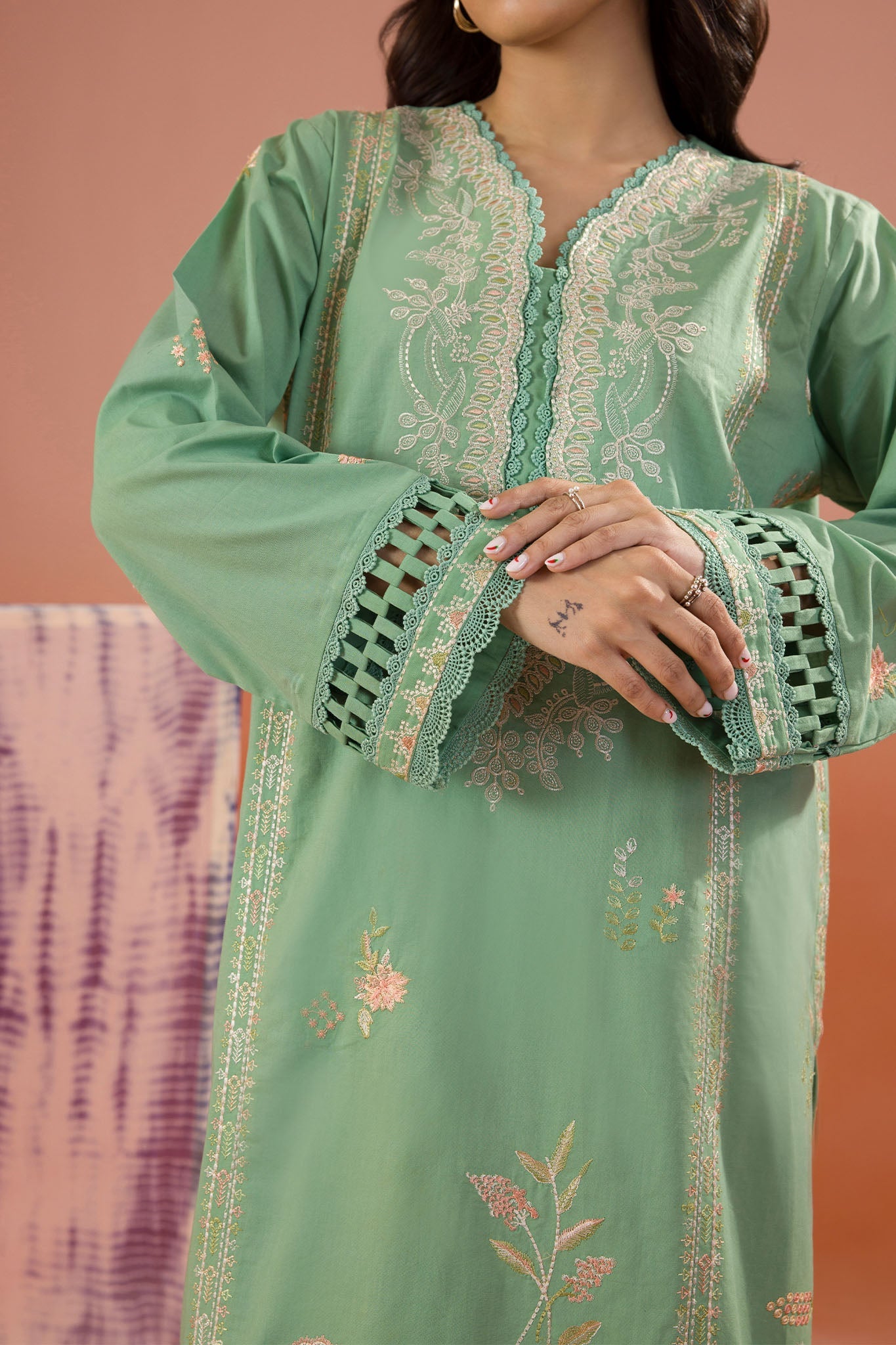 Zellbury Unstitched 3 Piece Dyed Cotton Collection'2025-WUC-0063