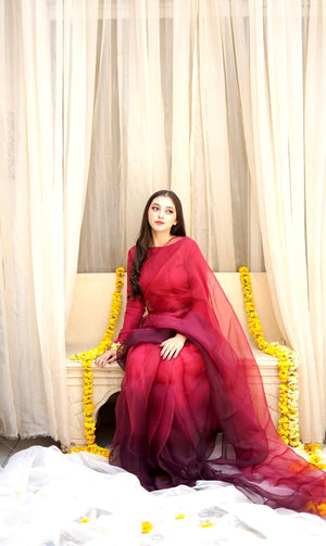 Pashma Khan Stitched Luxury Saree Collection'2025-Máhgul