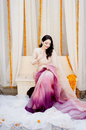 Pashma Khan Stitched Luxury Saree Collection'2025-Maya