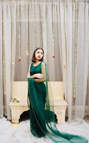 Pashma Khan Stitched Luxury Saree Collection'2025-Dilrubá