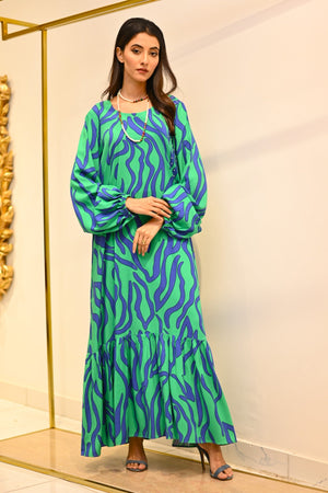 Sonrisa Macaw Striped Dress