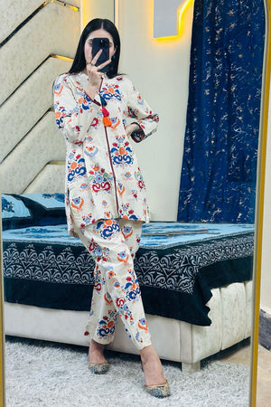 Urban Cut 2 Piece Cotton Printed Co- Ord Set