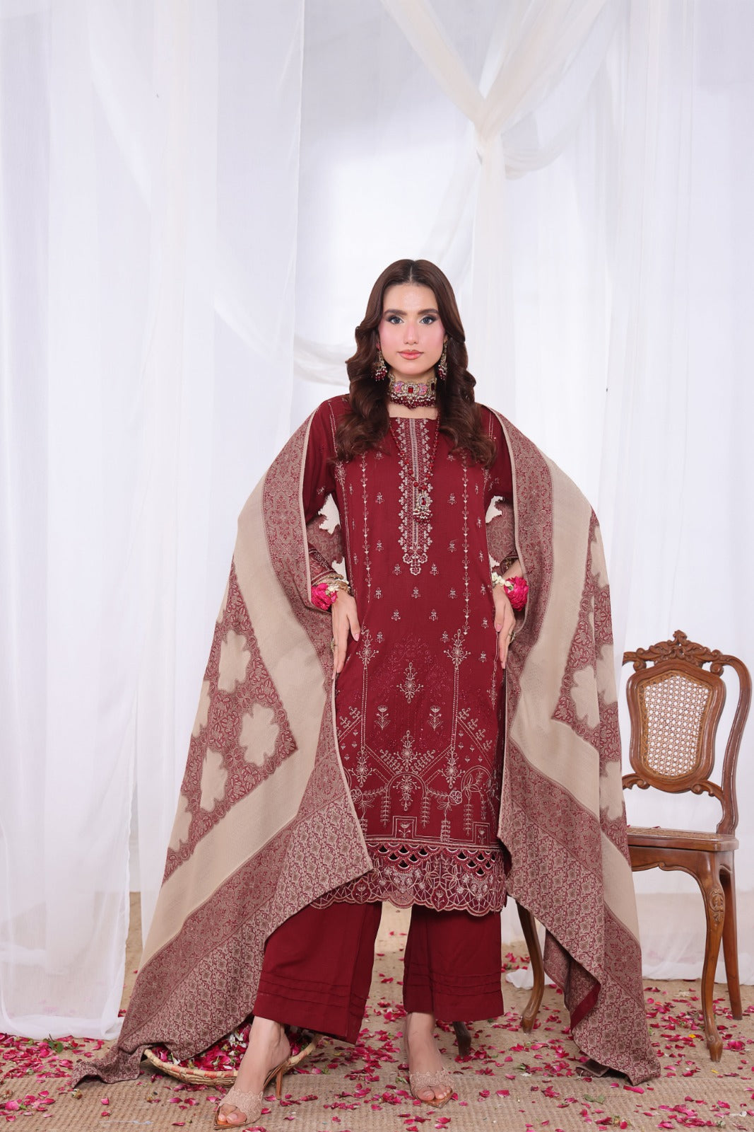 Alif By Dr Haris Unstitched 3 Piece Winter Collection-Alf-006