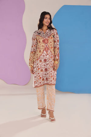 Working Women By Dr Haris Unstitched 2 Piece Vol-03 Collection-Wwd-025