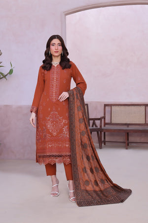 Zarna By Dr Haris Unstitched 3 Piece Dhanak Collection-Zar-006