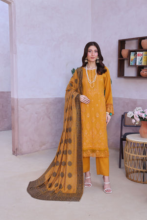 Zarna By Dr Haris Unstitched 3 Piece Dhanak Collection-Zar-005