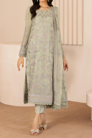 Thread Works By Zarif Unstitched 3 Piece Emb Chiffon Edit Collection'2024-ZL-04-Afsa