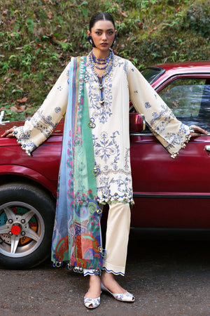 Neelum by Zaha Unstitched 3 Piece Lawn Collection'2025-ZL25-15 A-Maya