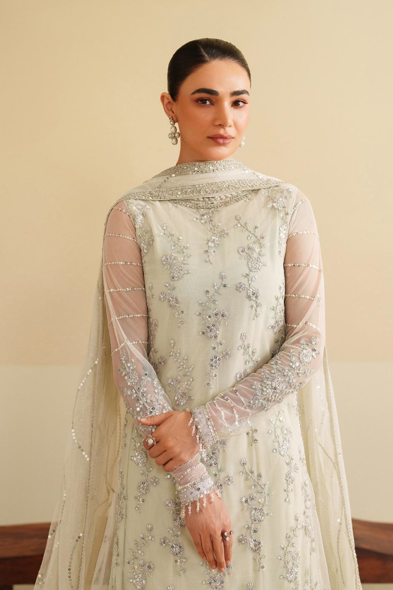 Roohi By Zarif Unstitched 3 Piece Formal Edit Collection'2025-ZRF-RFE-02-LEEMAH