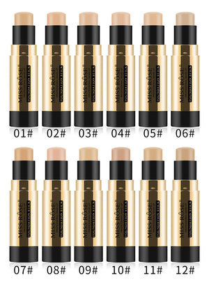 Miss Rose - Facial Concealer Foundation Makeup Stick Three-dimensional Concealer Pen 9g Beige-6 - My Store
