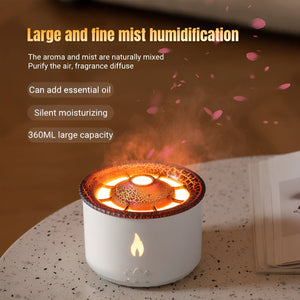 Volcano Humidifier | Flame Air Diffuser Volcano Humidifier For Room | Wireless Humidifier | Aromatherapy Volcano Diffuser - My Store