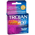Trojan - Condom Fire & Ice - 3Ct