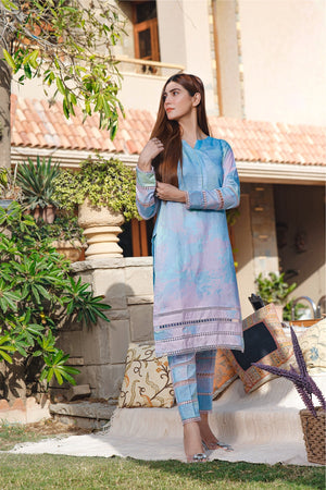 Feathers Unstitched 2 Piece Winter Collection-COTTON CANDY-NJV057