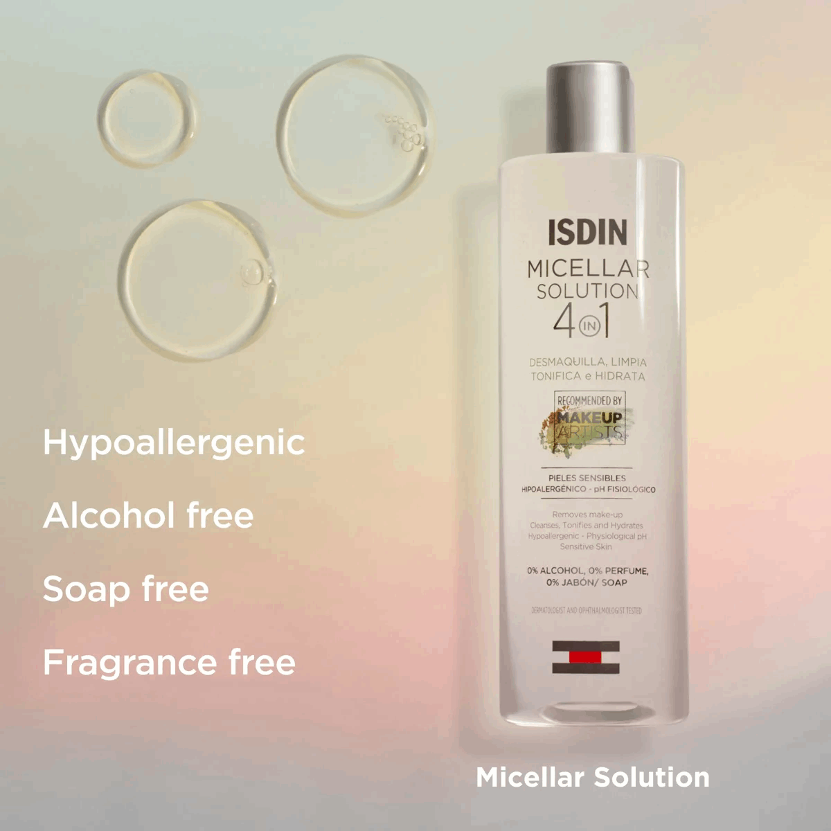 Isdin Micellar Solution 4 In 1 Makeup Up Remover 400Ml