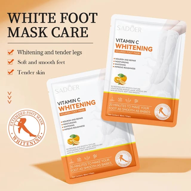 Sadoer Vitamic C Whitening Nourish Foot Mask 80Ml - 1 PC