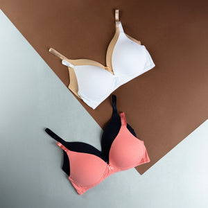 Sophie Padded Bra – (White, Black, Pink and Skin Foam Padded Bra)