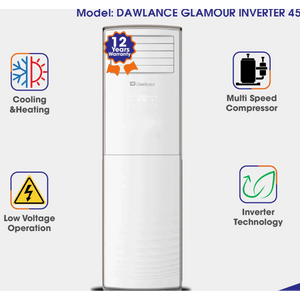 Dawlance 2 Ton Inverter Floor Standing Air Conditioner Glamour 45FS Heat and Cool