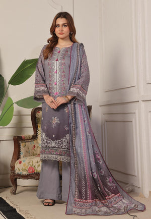 Dressline Launching New Unstitched 3 Pcs Premium Chikankari Emb Digital Printed Bana Dora Lawn Collection