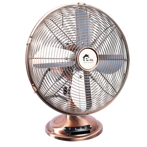 E-Lite Metal Table Fan Copper ETF-30M - My Store