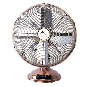 E-Lite Metal Table Fan Copper ETF-30M - My Store