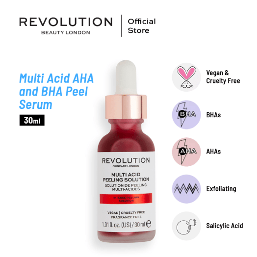 Makeup Revolution Skincare Serum Multi Acid Peeling Solution 30Ml