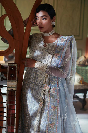 KAMDAANI By Mushq Embroidered Organza 3 Piece Unstitched Suits ZAHRA